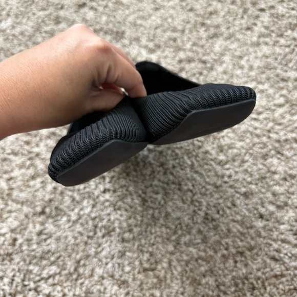 Vivaia Melody 2.0 Square Toe Chunky Heels Deep Ebony Women’s 38.5 Knit Ribbed - Picture 6 of 10